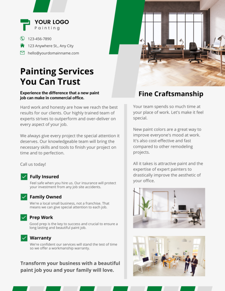 flyer painting Commercial