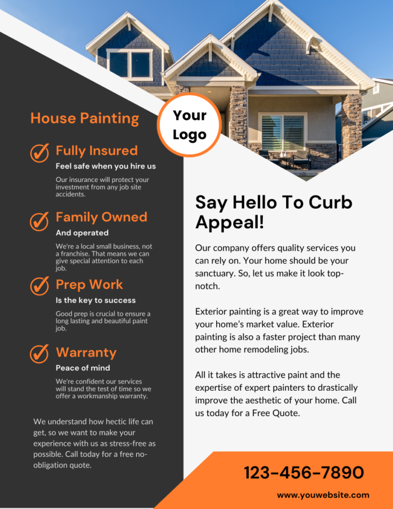 flyer painting Exterior