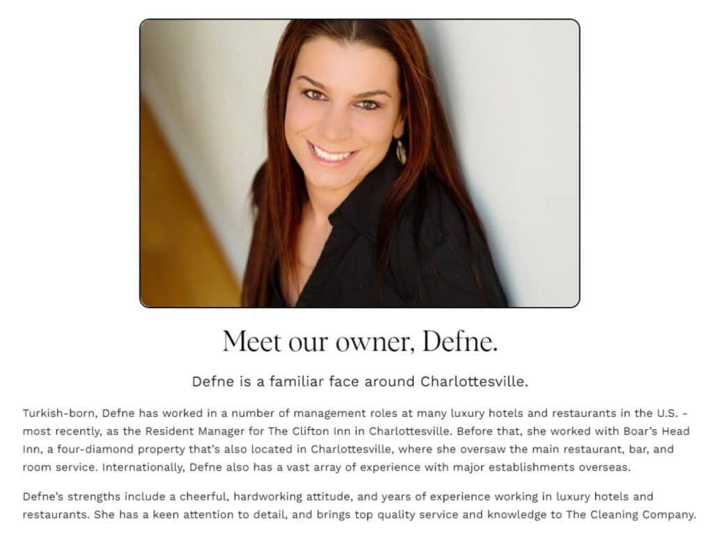 5 Best Cleaning Company 'About Us' Examples for Websites 5 The Cleaning Company’s About Us page