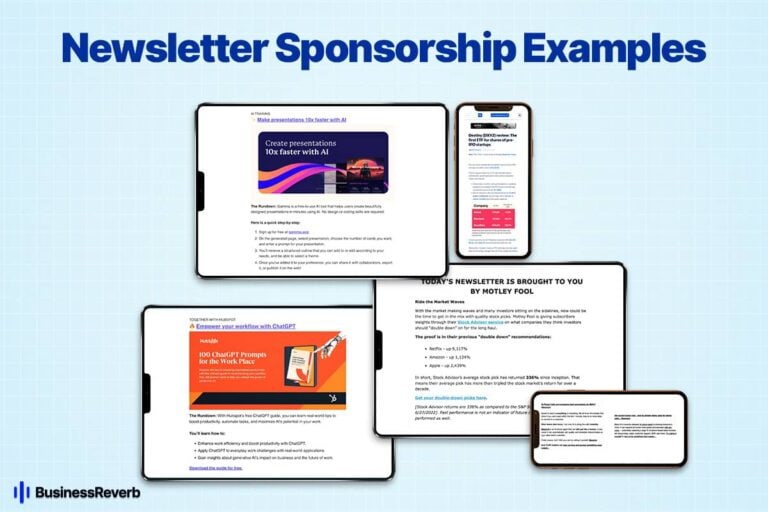 5 newsletter sponsorship examples